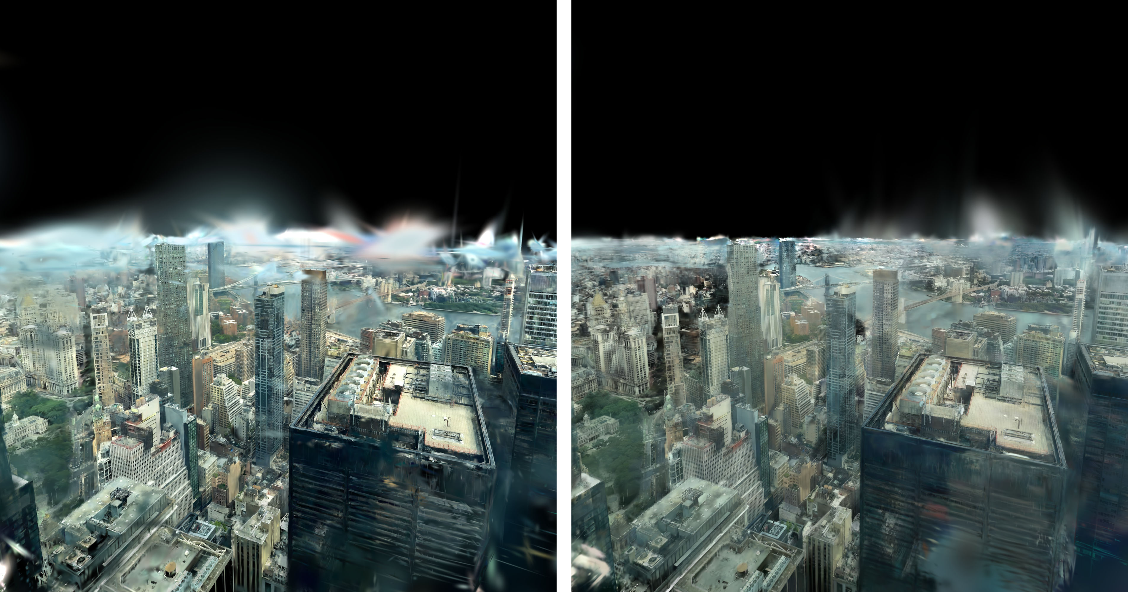 gsplat on the left, Brush on the right.